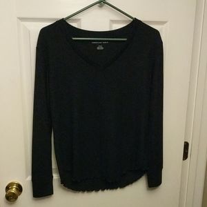 NWOT American Eagle Waffle V-Neck (S)